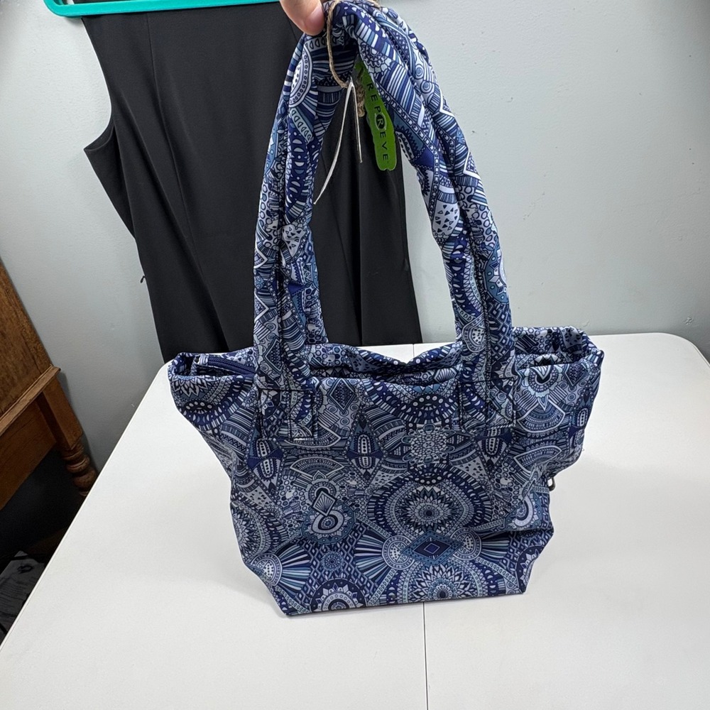 Sakroots Culver Tote Bag Navy Blue Mandala Recycled Repreve NWT